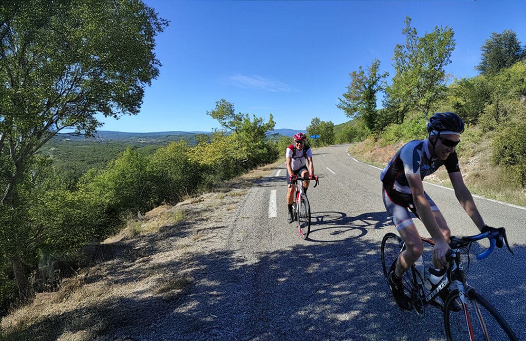 Rundfahrt mit dem Rennrad in der Provence