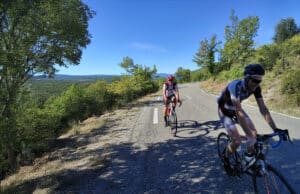 Rundfahrt mit dem Rennrad in der Provence